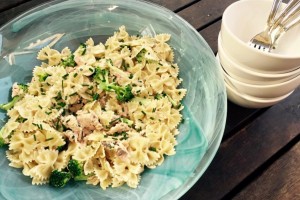 salmon brocoli pasta